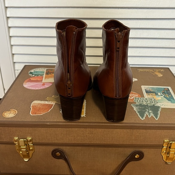 Franco Polini brown leather heel boots - Picture 5 of 6